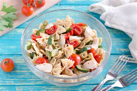 Insalata di Pasta con Pollo Zucchine e Pomodorini