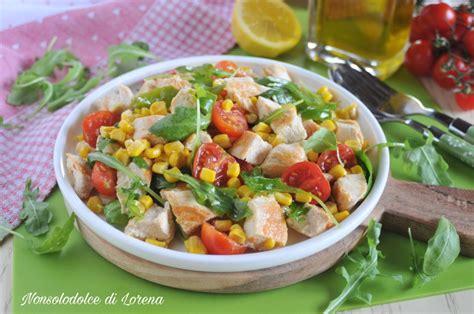 Insalata di Pollo con Verdure Grigliate
