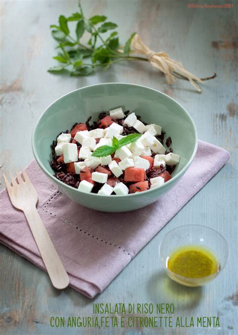 Insalata di Riso Nero con Anguria e Feta