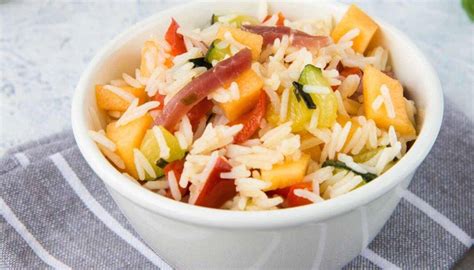Insalata di Riso Pancetta e Melone