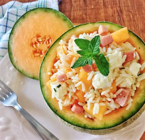 Insalata di Riso con Prosciutto e Melone
