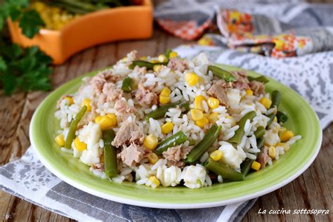Insalata di Riso con Tonno e Fagiolini