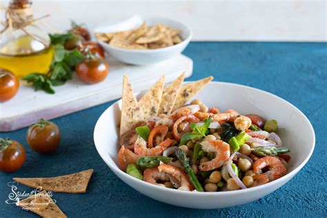 Insalata di asparagi e gamberi