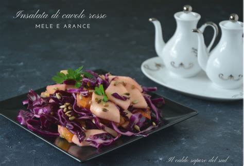 Insalata di cavolo rosso e arance