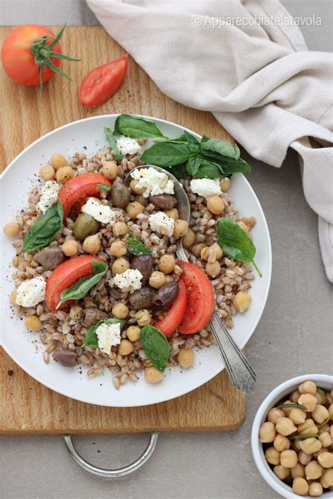 Insalata di farro e ceci