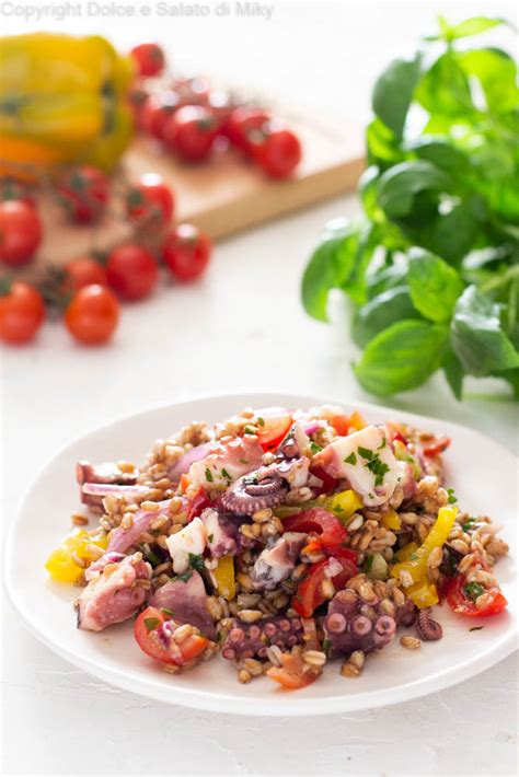 Insalata di farro e polpo