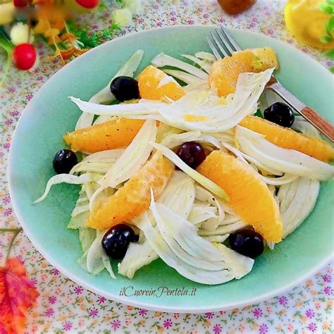 Insalata di finocchi, arance e melograno