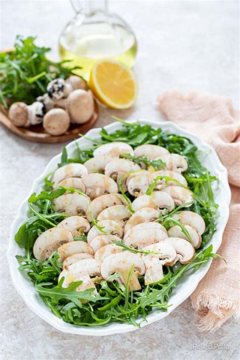 Insalata di funghi e rucola