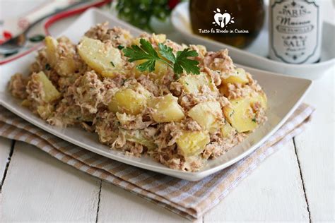 Insalata di patate, rucola e tonno