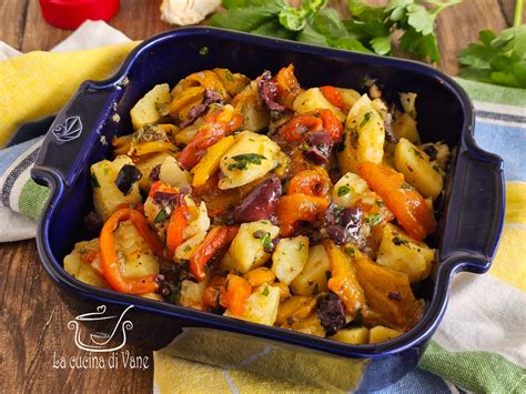 Insalata di patate e peperoni arrostiti