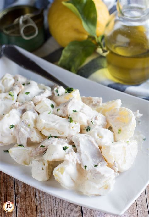 Insalata di patate tonnata con maionese
