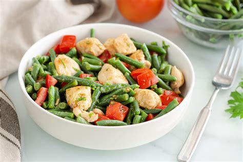 Insalata di pollo e fagiolini