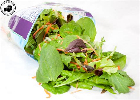 Insalata in busta pronta al consumo