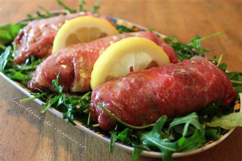 Involtini di Carpaccio di Manzo Crudo