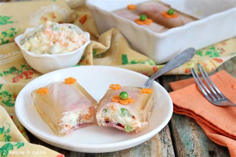 Involtini di Prosciutto Cotto e Insalata Russa