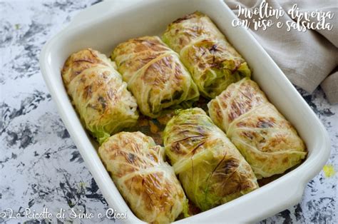 Involtini di Verza con Riso e Salsiccia
