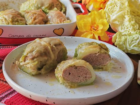 Involtini di verza ripieni