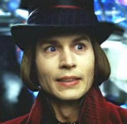 Johnny Depp nei panni di Willy Wonka