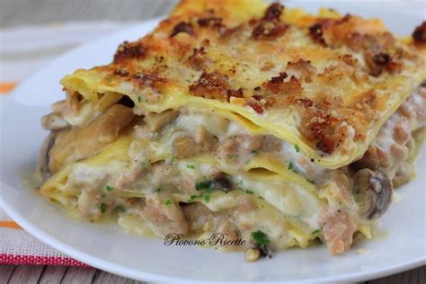 Lasagna con Salsiccia e Funghi