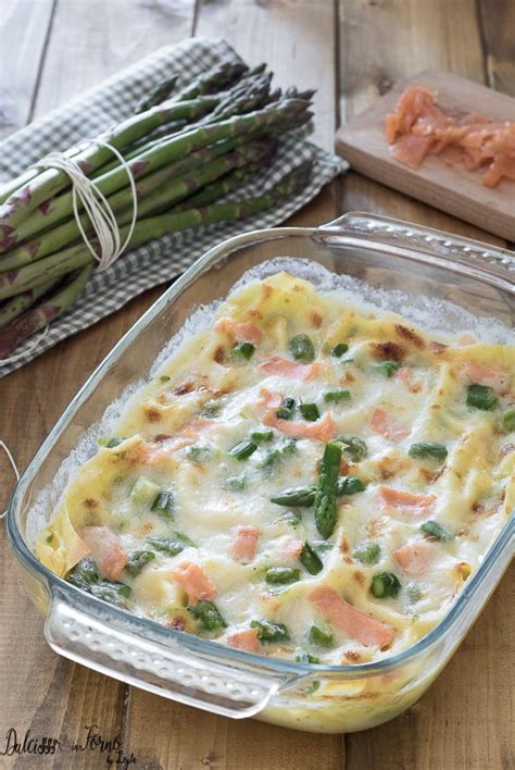 Lasagna di Crepes con Asparagi e Salmone