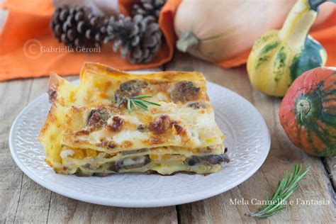 Lasagne Zucca, Funghi e Salsiccia