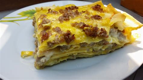 Lasagne allo Zafferano e Salsiccia