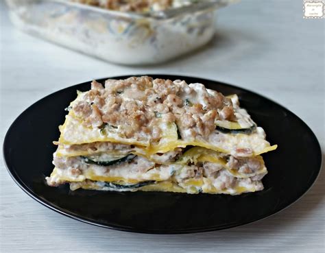 Lasagne con Zucchine, Salsiccia e Funghi