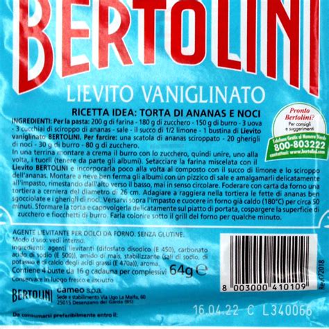 Lievito Vanigliato Bertolini