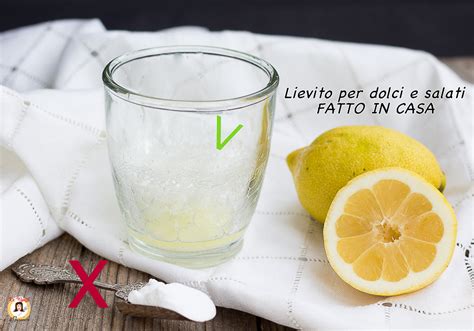 Lievito fatto in casa con bicarbonato e limone