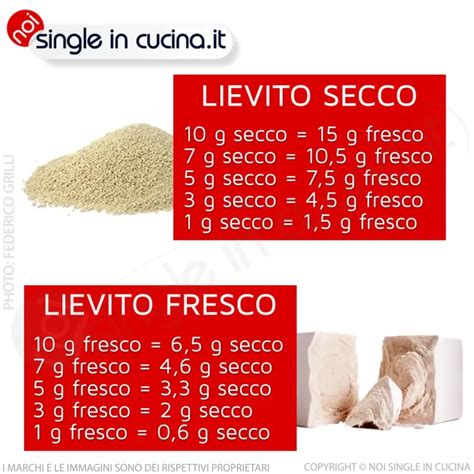 Lievito fresco e lievito secco