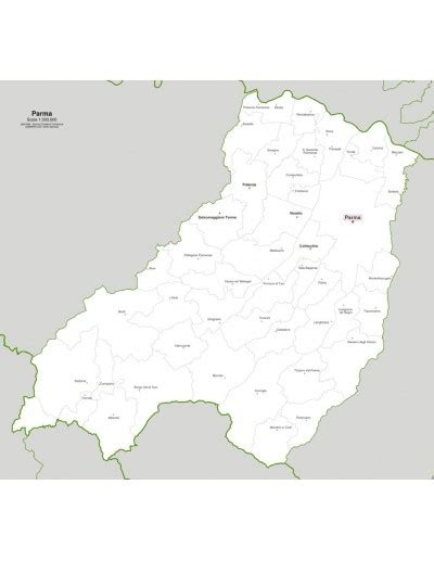 Mappa della provincia di Parma