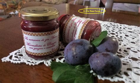 Marmellata di prugne e zenzero