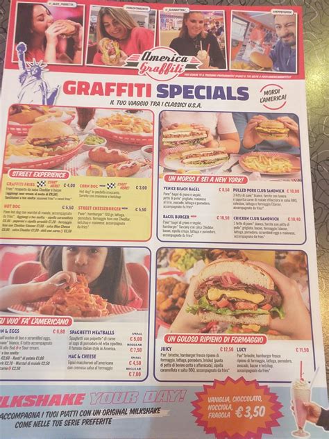 Menù American Graffiti