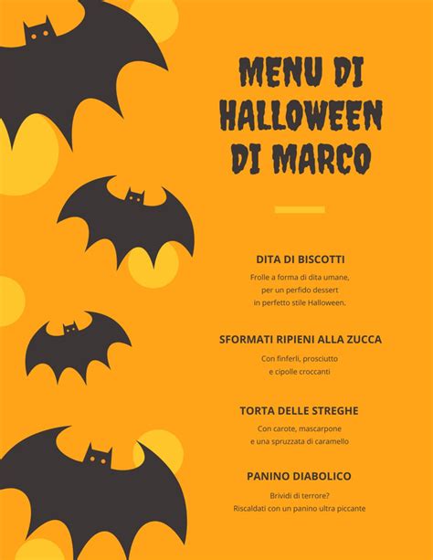 Menù di Halloween
