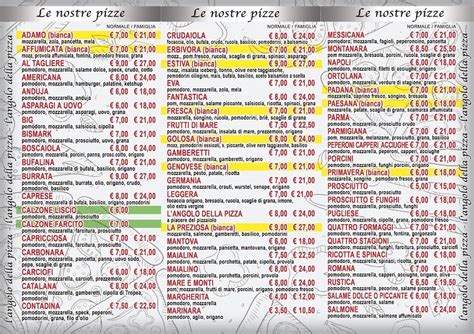 Menu della Pizza