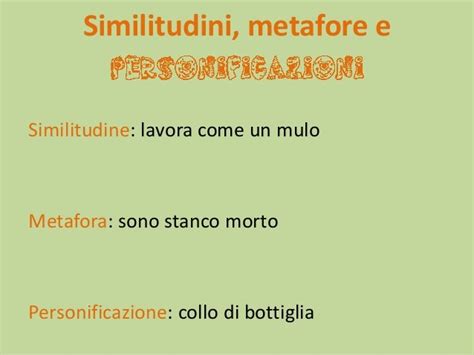 Metafore e similitudini