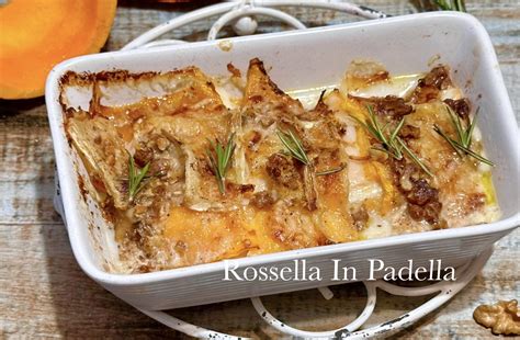 Millefoglie di Zucca, Salsiccia e Formaggio