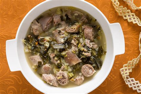 Minestra Maritata con salsiccia di polmone