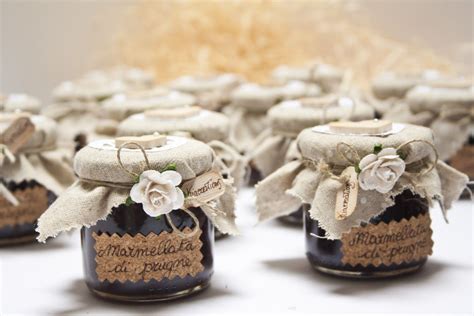 Mini vasetti di marmellata per bomboniere