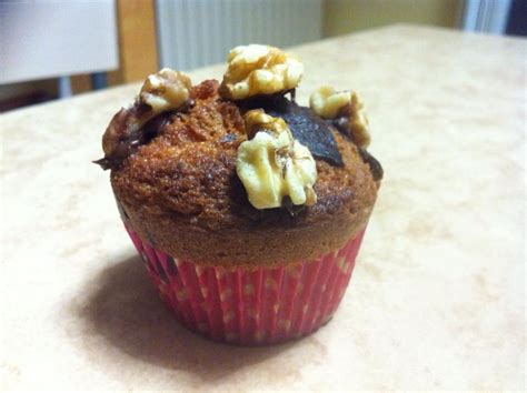 Muffin al cacao e noci