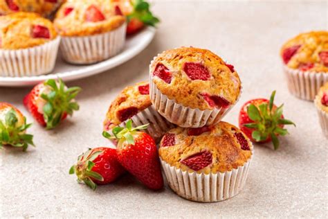 Muffin alla Banana e Confettura di Fragole