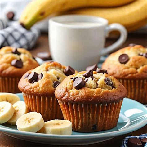 Muffin alla banana con cioccolato