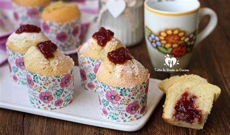Muffin alla marmellata senza lattosio