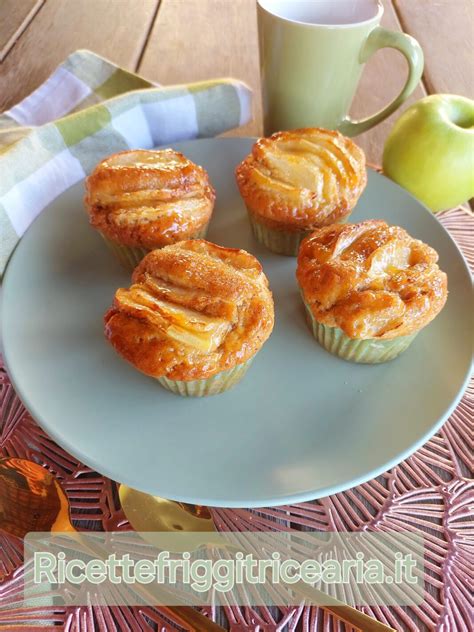 Muffin alle mele nella friggitrice ad aria