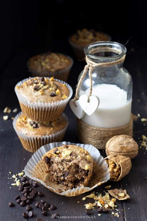 Muffin con Noci e Cioccolato