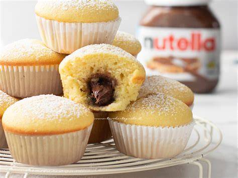 Muffin con cuore di Nutella