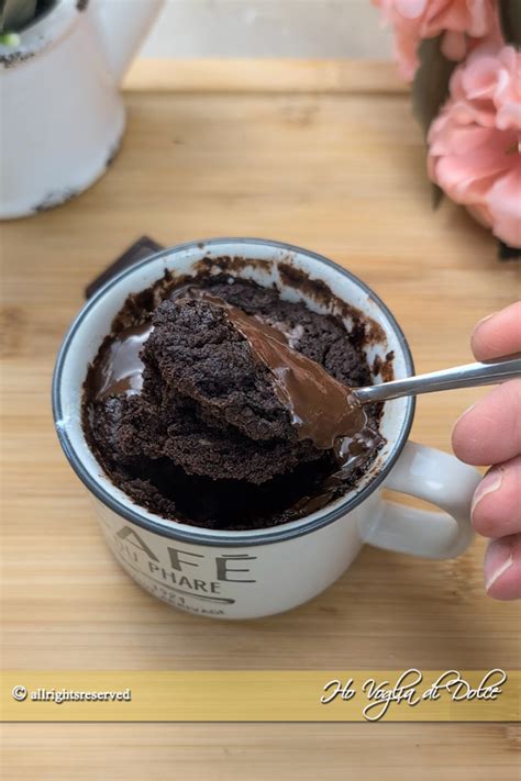 Mug Cake senza uova pronta