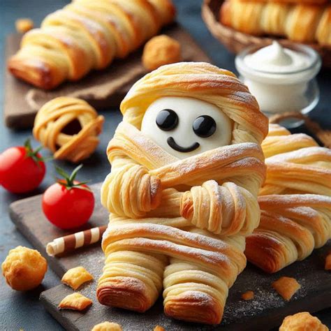 Mummie dolci di sfoglia ai lamponi