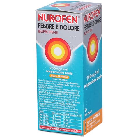 Nurofen Febbre e Dolore Bambini Gusto Arancia