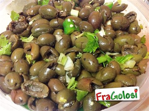 Olive schiacciate